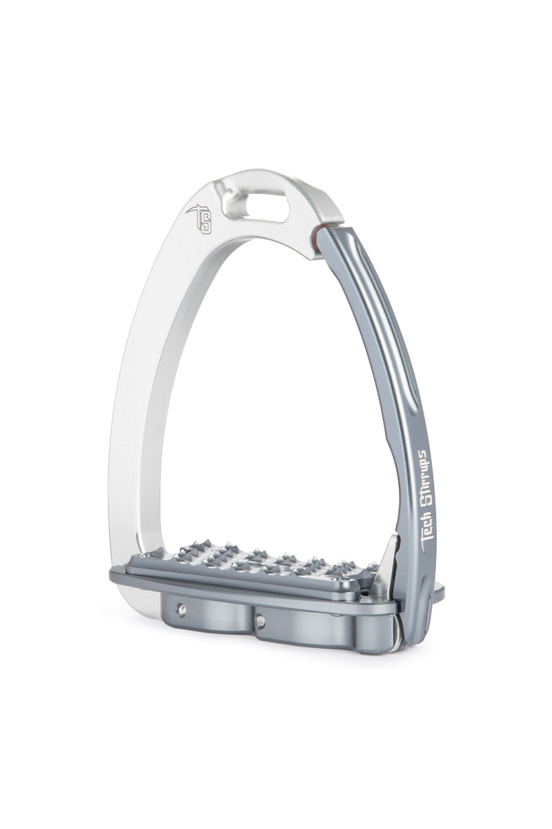 Tech Stirrups Venice Sloped Evo Stirrups Silver/Titanium