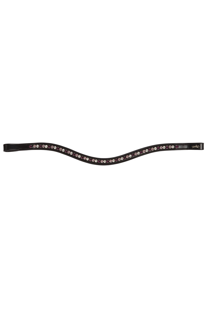 Schockemohle Diamond Select Browband Black/Berry Shades