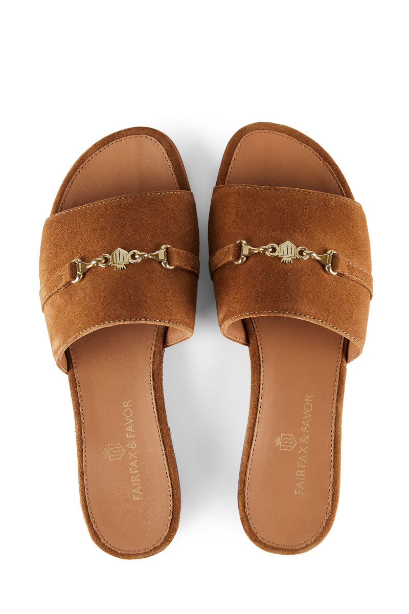 Fairfax & Favor Heacham Sandal Tan Suede