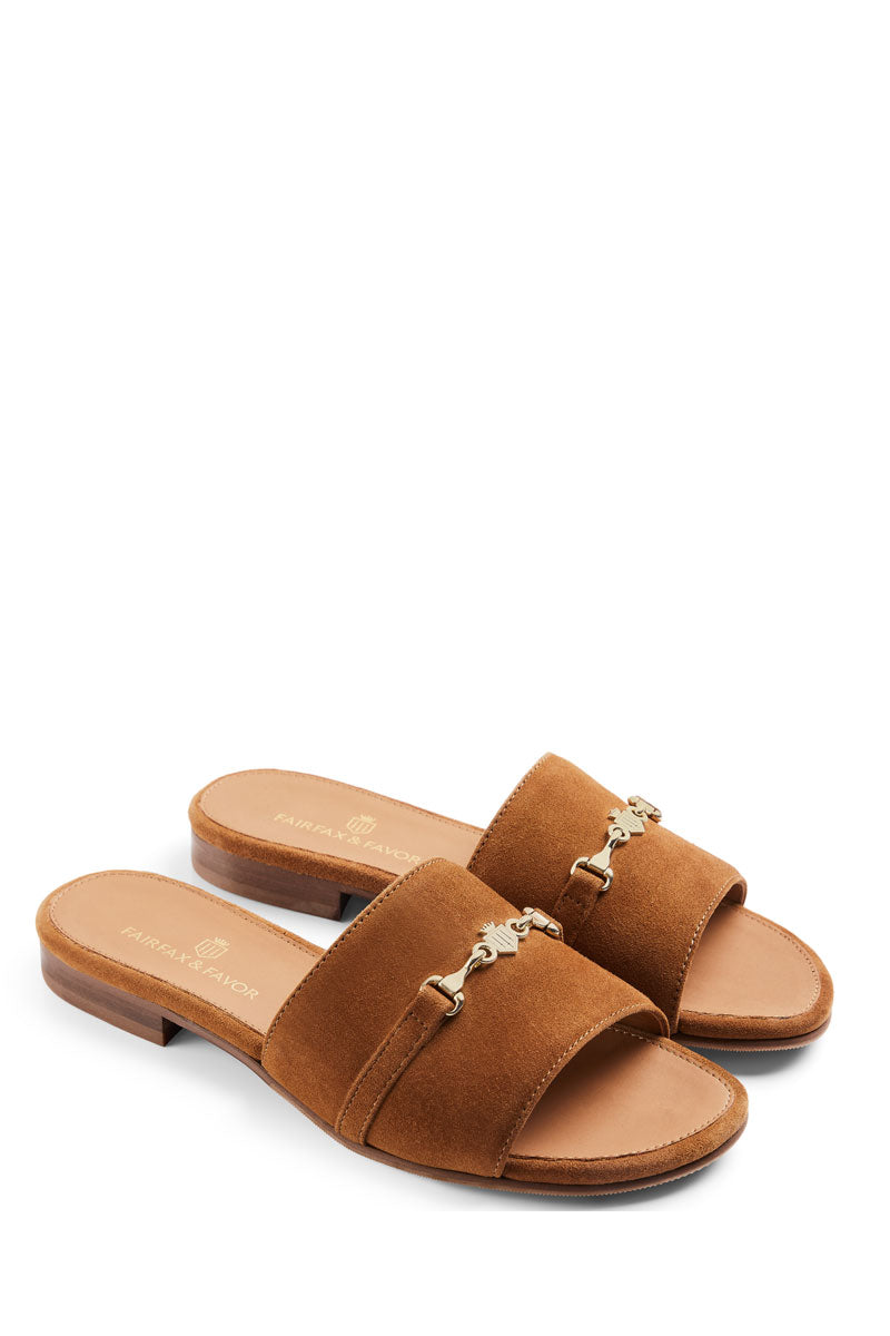 Fairfax & Favor Heacham Sandal Tan Suede