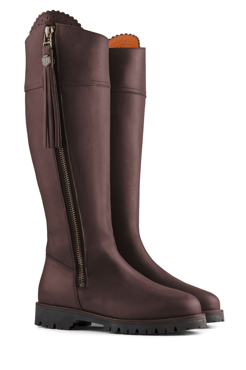 Fairfax & Favor Explorer Boot Regular Fit Mahogany Leather