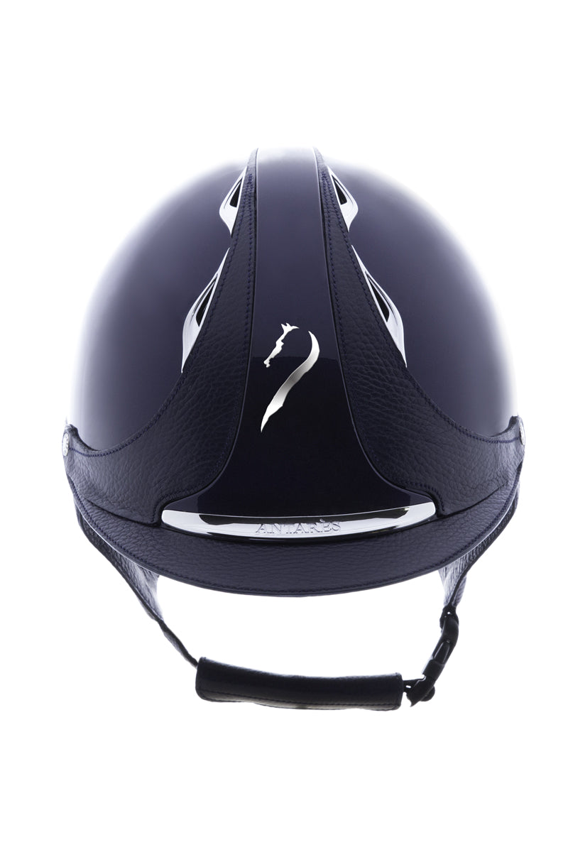 Antares Premium Glossy Eclipse Riding Hat Navy/Navy