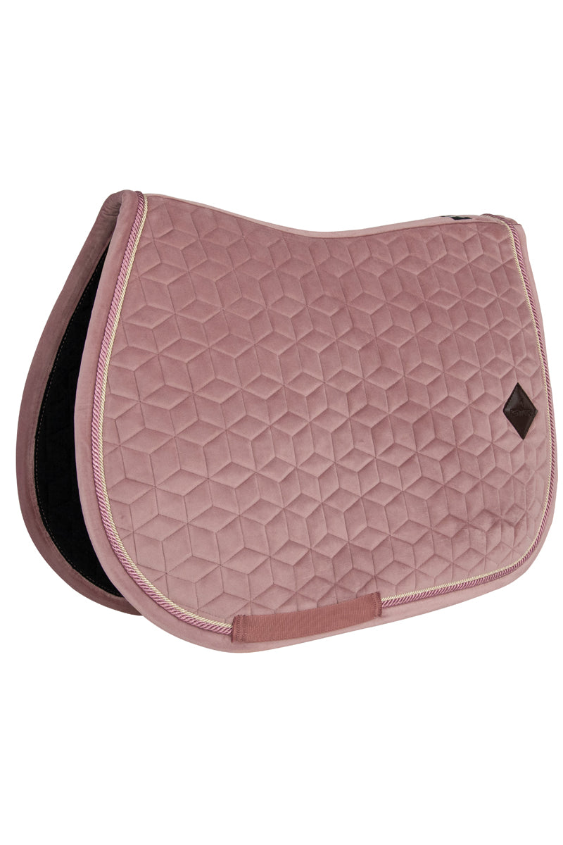 Kentucky Horsewear Velvet Jumping Saddle Pad Pony Old Rose