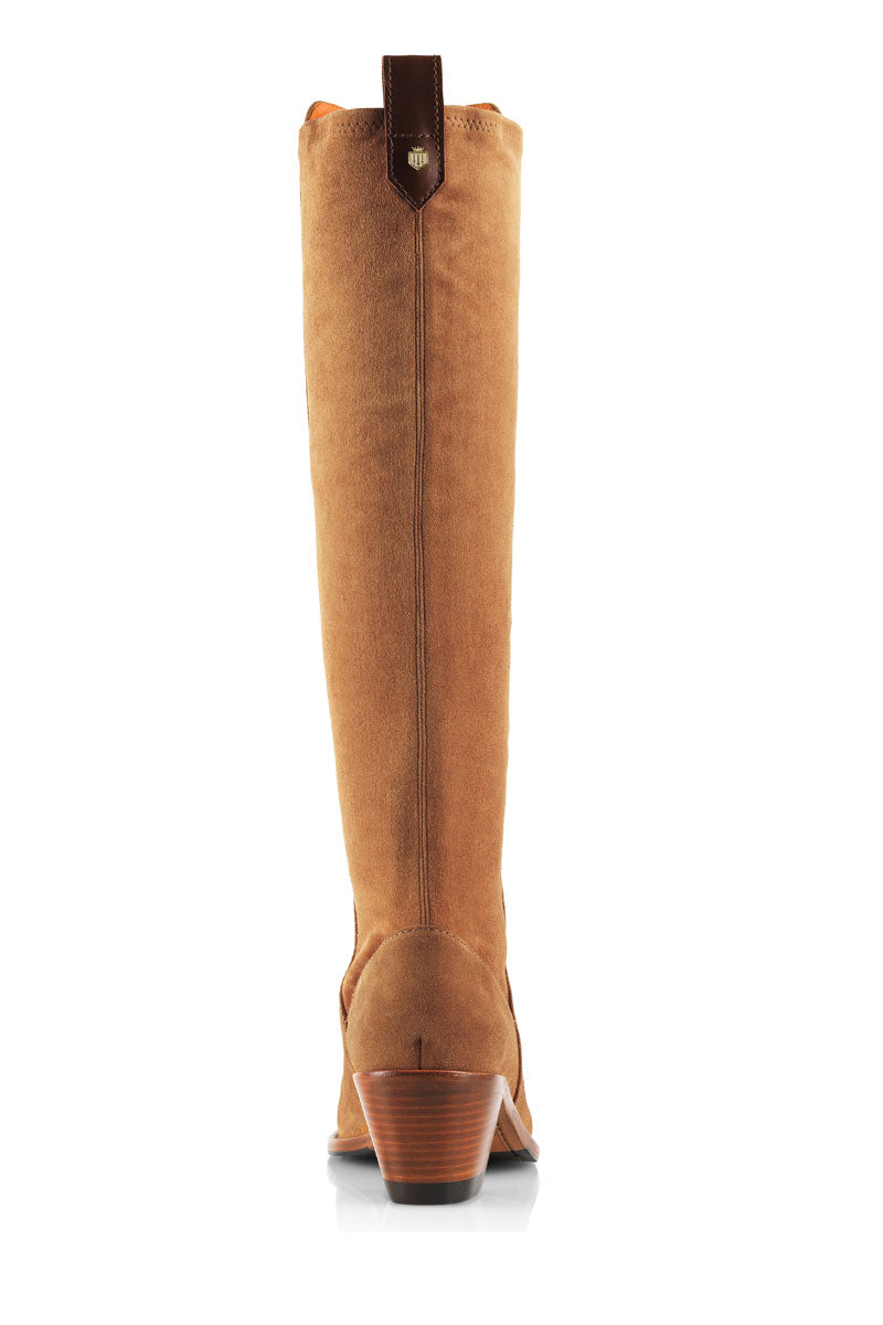 Fairfax & Favor Belgravia Heeled Boot Tan Suede