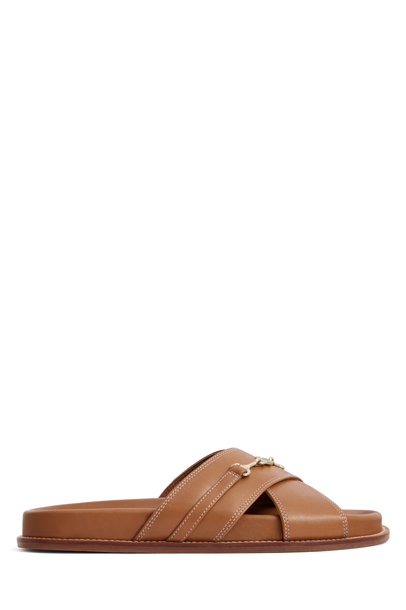 Fairfax & Favor Southwold Sandal Tan Leather 