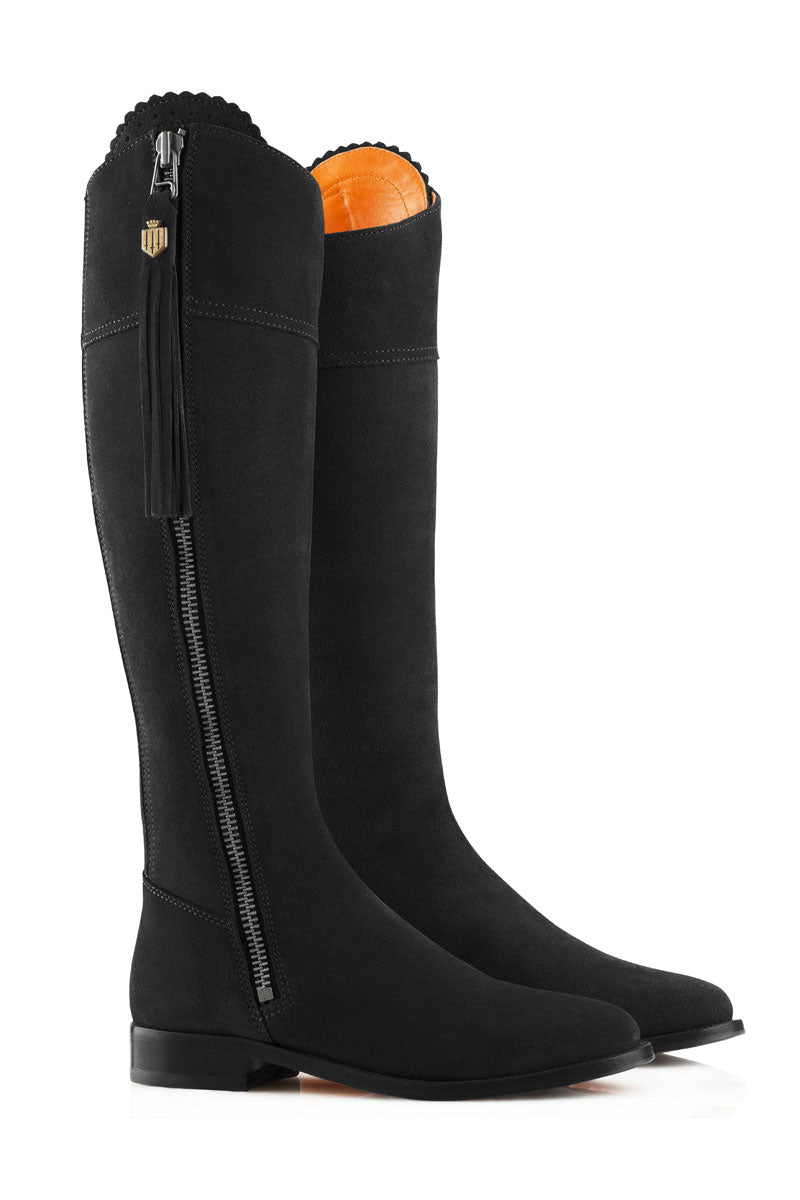 Fairfax & Favor Regina Boot Regular Fit Black Suede