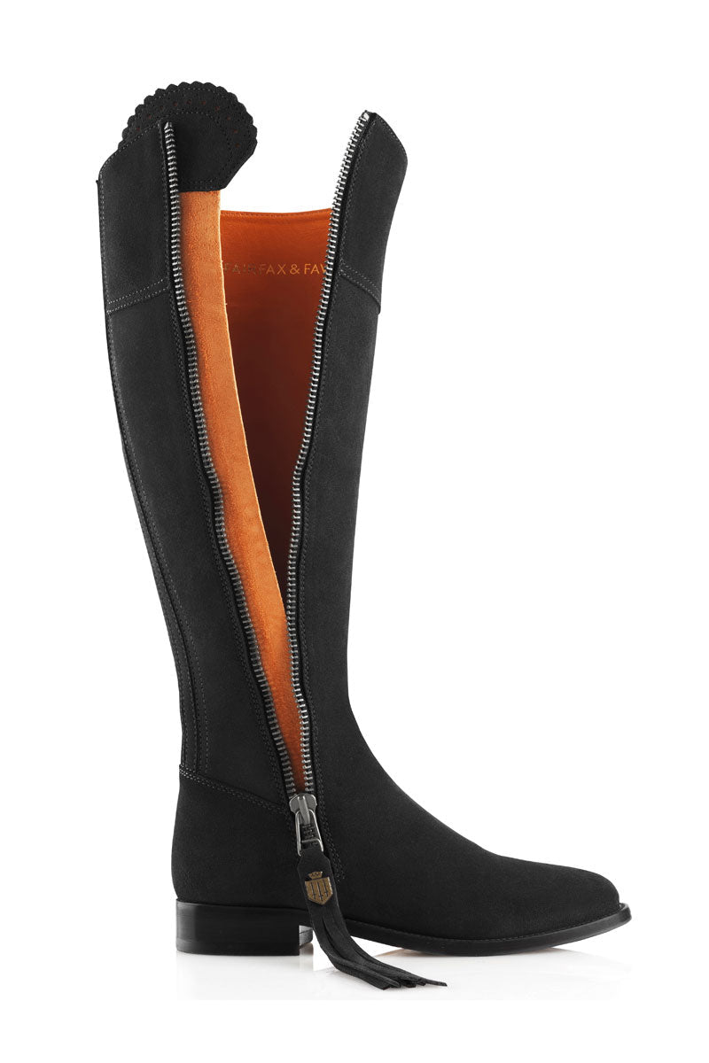 Fairfax & Favor Regina Boot Regular Fit Black Suede