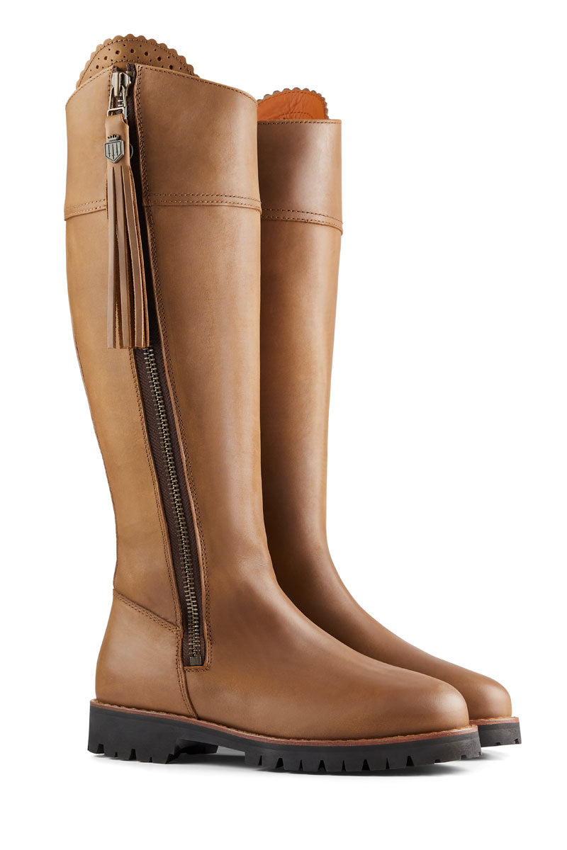 Fairfax & Favor Explorer Boot Sporting Fit Oak Leather