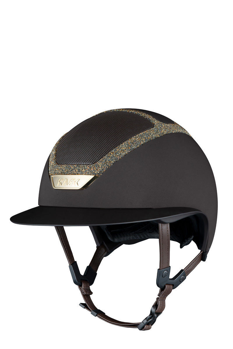KASK Star Lady Chrome II - Crystals Frame Brown with Aureum Crystals