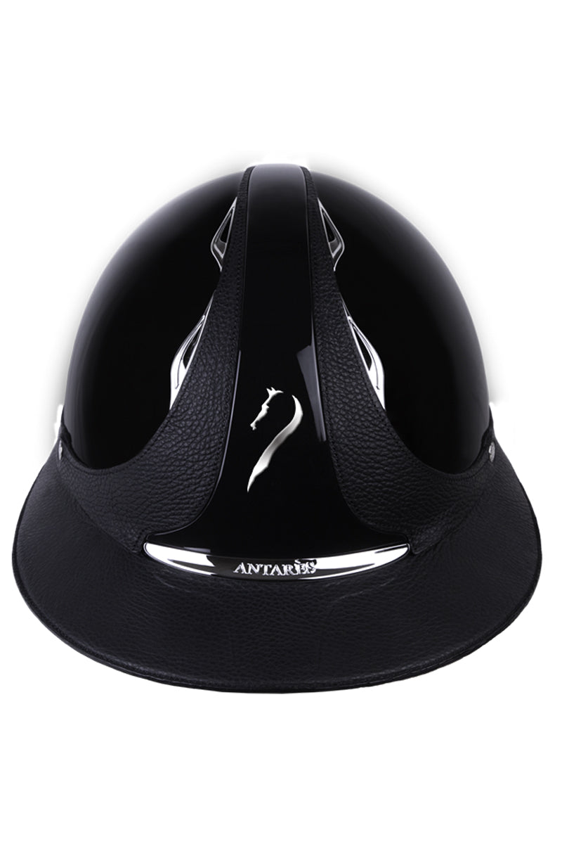 Antares Premium Glossy Eclipse Riding Hat Black/Black