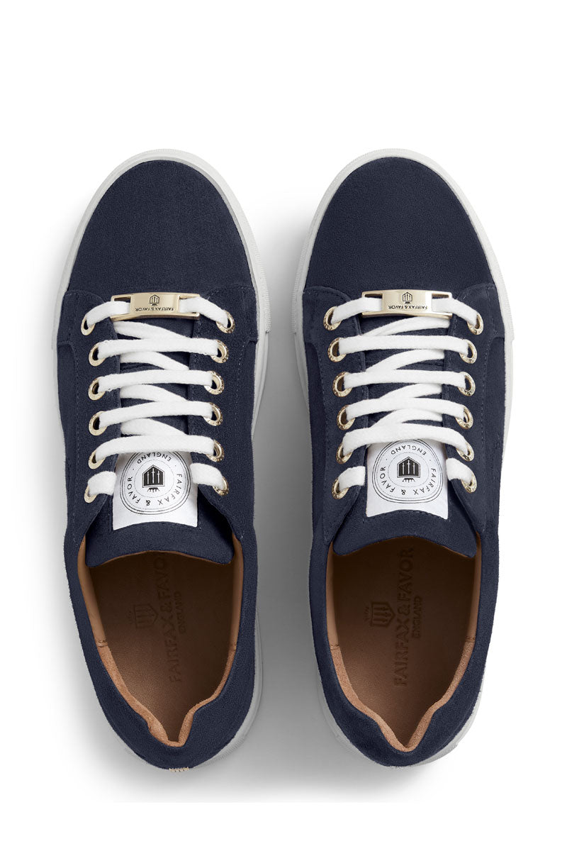 Fairfax & Favor Richmond Trainer Navy Suede