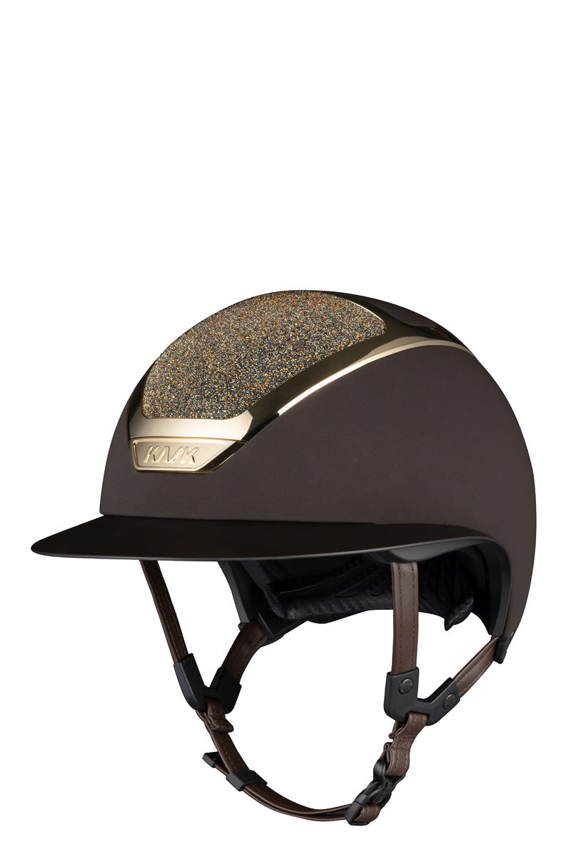 KASK Star Lady Chrome II - Crystals Carpet Brown/Gold Frame with Aureum Crystals