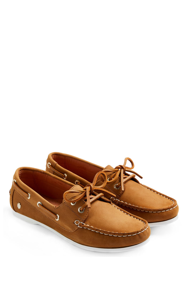 Fairfax & Favor Salcombe Deck Shoe Tan Suede