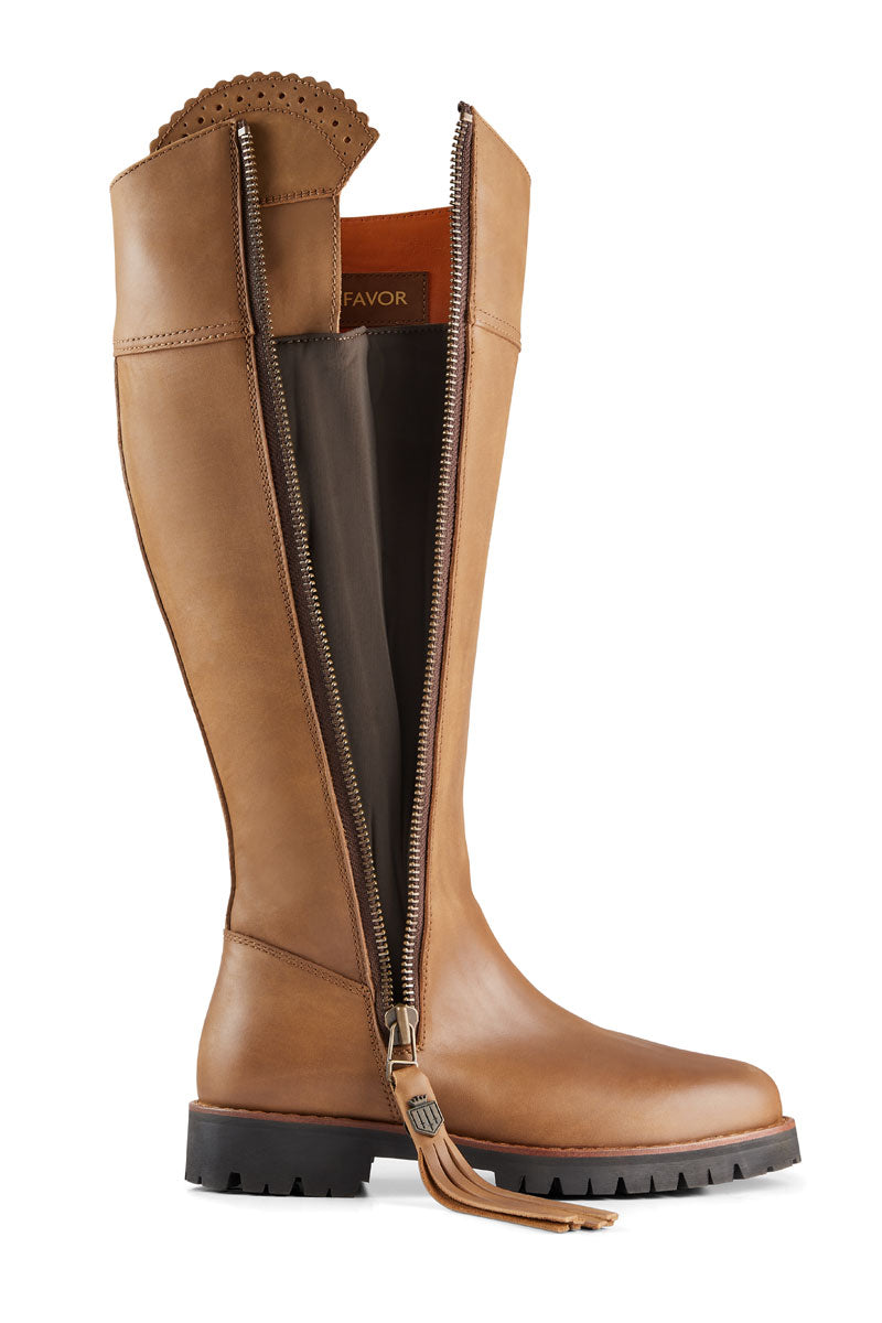 Fairfax & Favor Explorer Boot Regular Fit Oak Leather