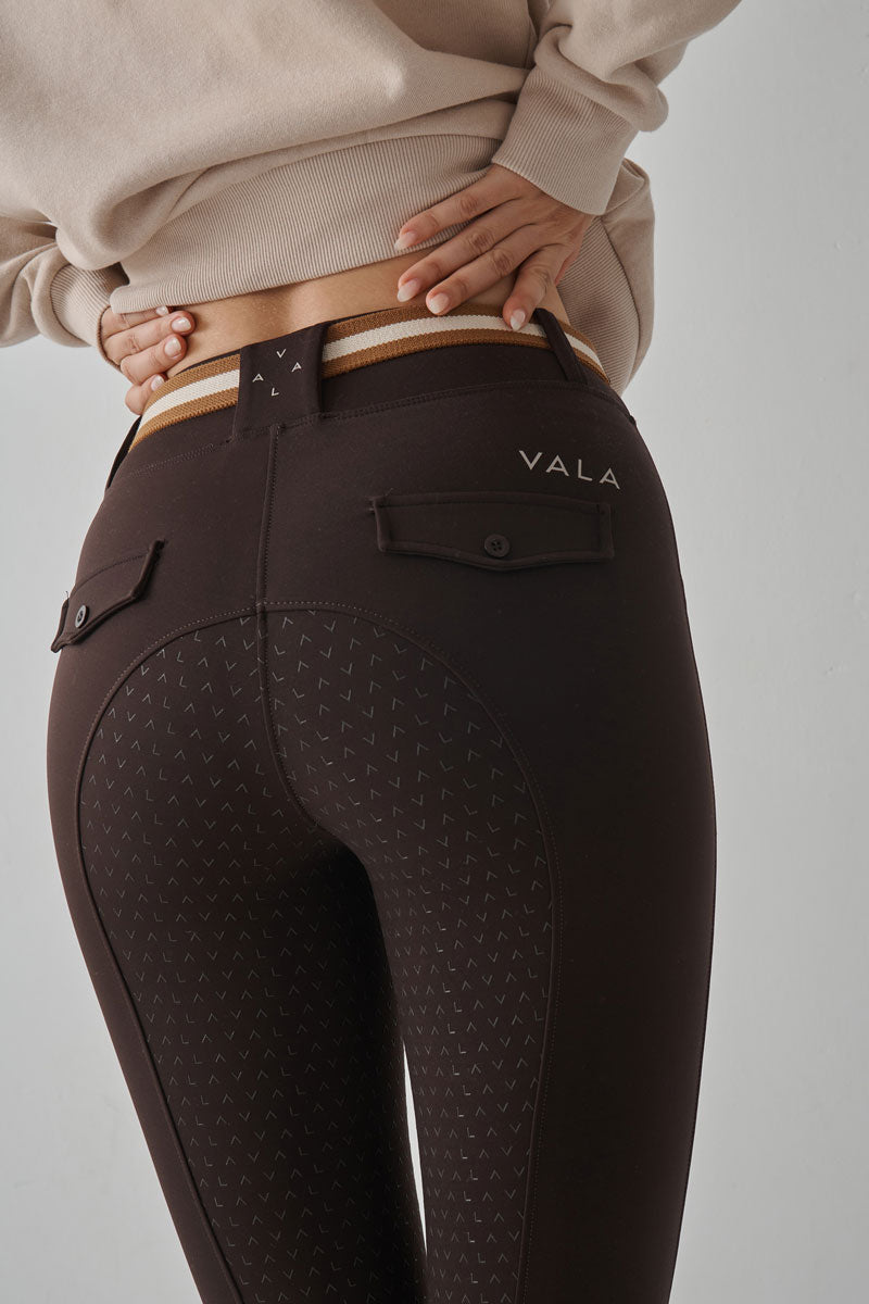 VALA Sculpt & Smooth Breeches Bitter Chocolate