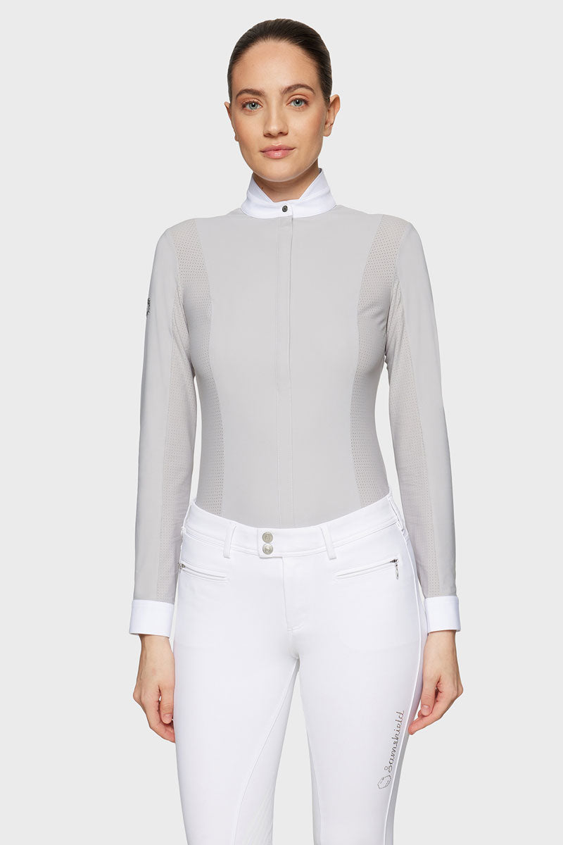 Samshield Carlotta Long Sleeve Show Shirt Light Grey 