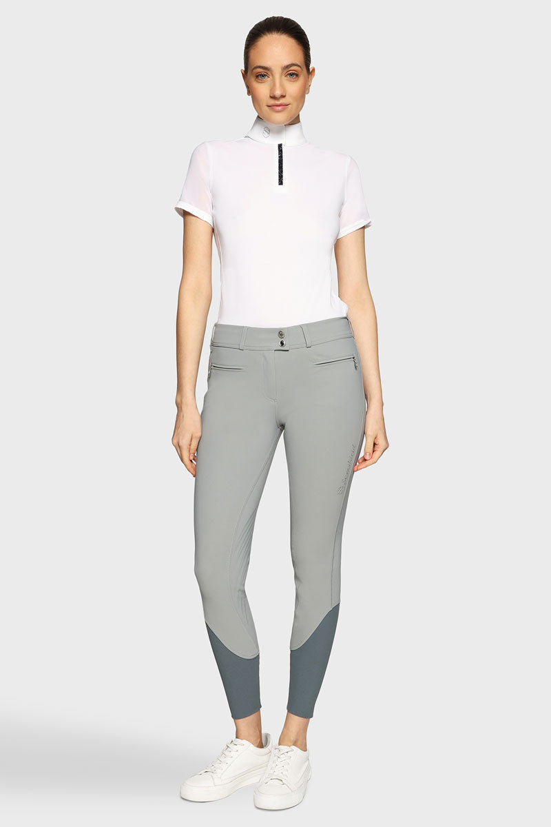 Samshield Chloé Metal Dots Knee Grip Breeches Granit 