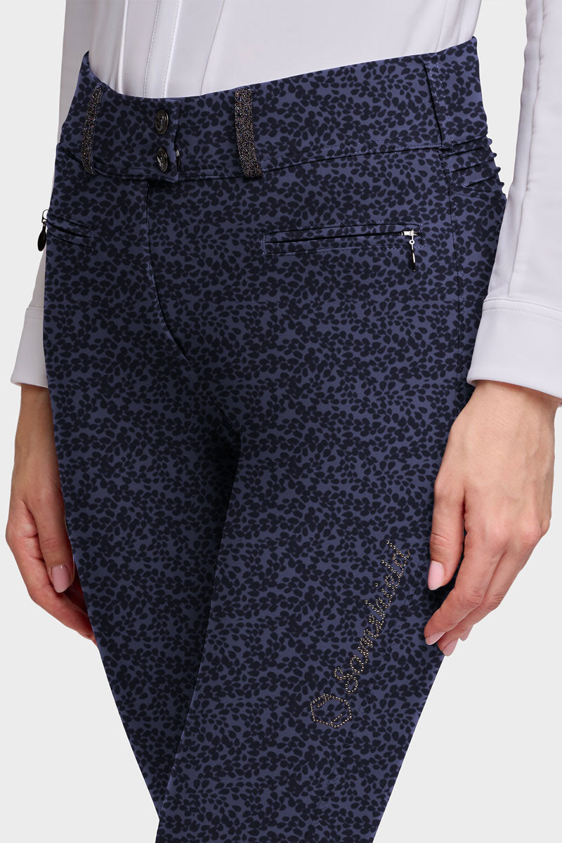 Samshield Clara Crystal Fabric Full Grip Breeches Anthracite Drop 