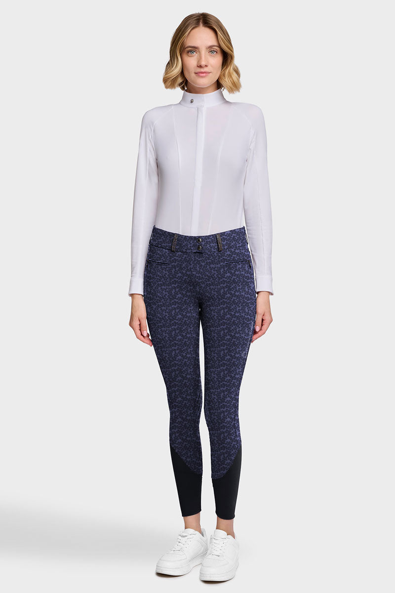 Samshield Clara Crystal Fabric Full Grip Breeches Anthracite Drop 