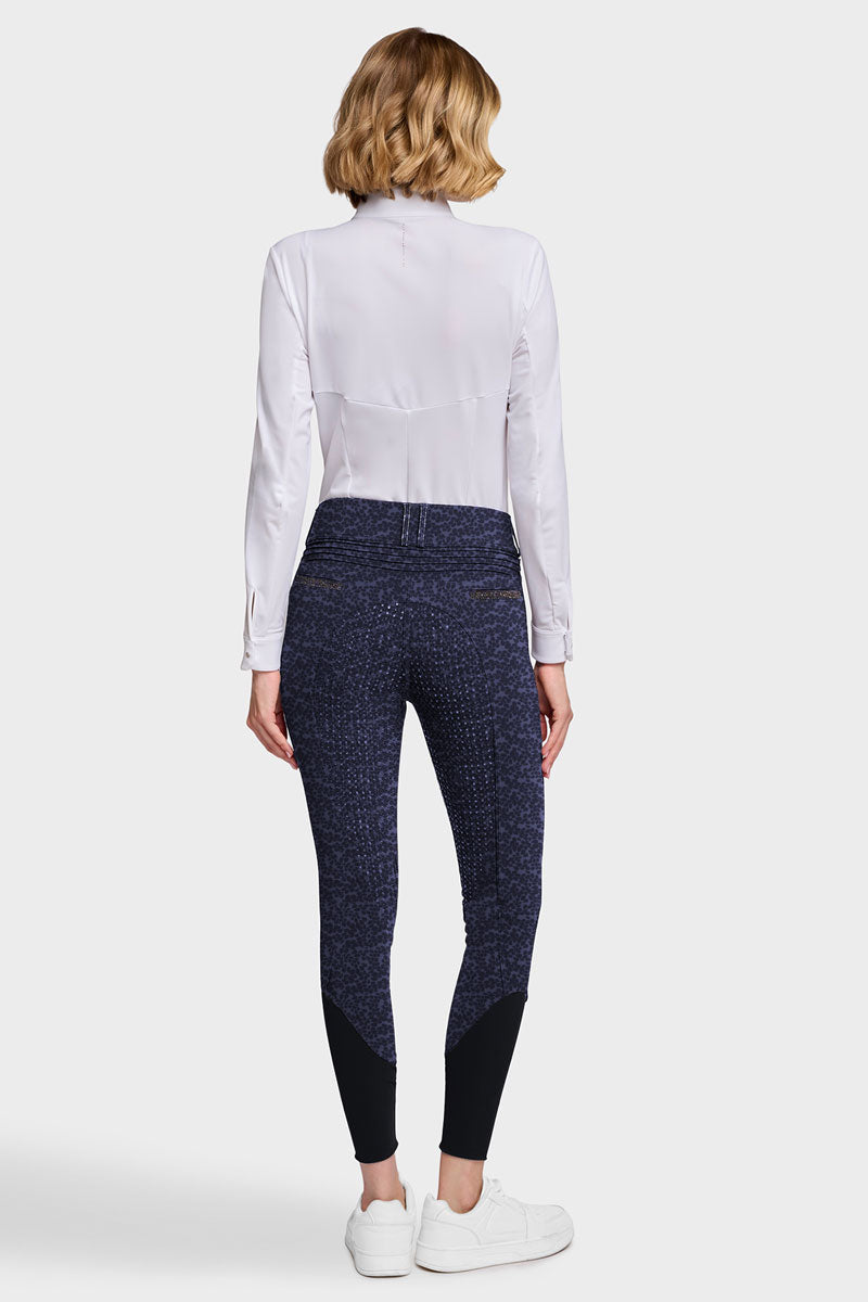 Samshield Clara Crystal Fabric Full Grip Breeches Anthracite Drop 