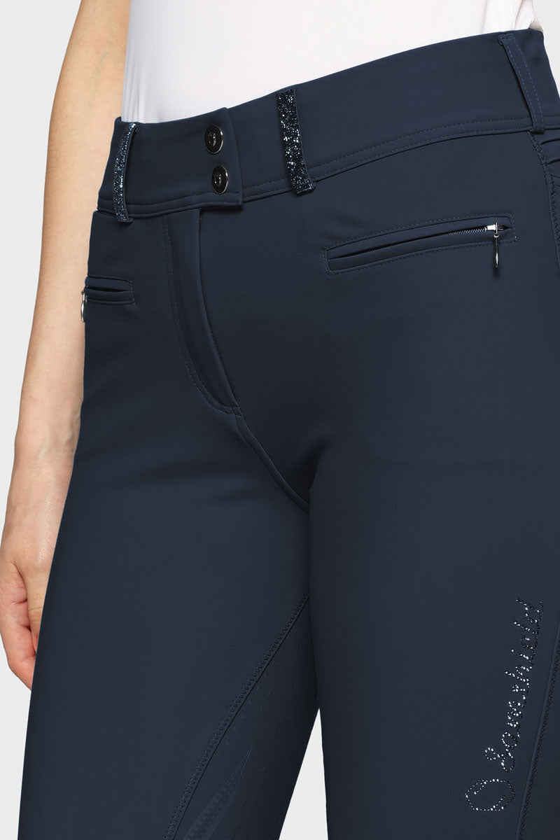 Samshield Clara Premium Knee Grip Breeches Navy 