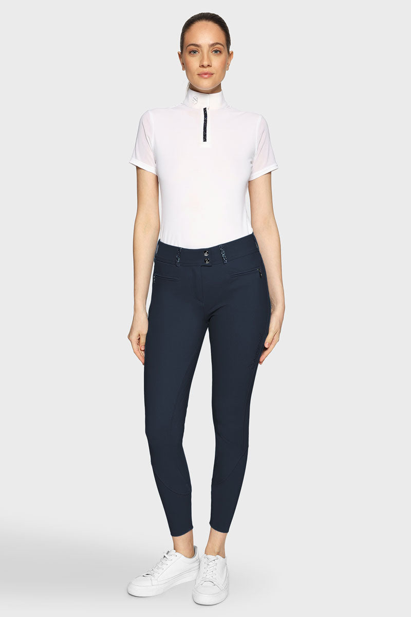 Samshield Clara Premium Knee Grip Breeches Navy 