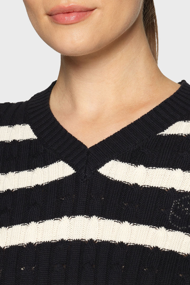 Samshield Lisa Twisted Pull Over Navy/White 