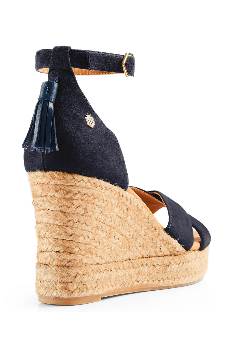 Fairfax & Favor Valencia Wedge Navy