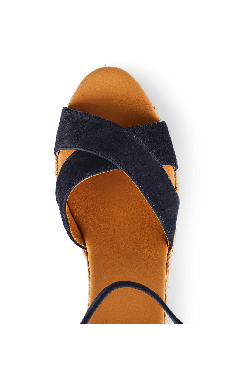 Fairfax & Favor Valencia Wedge Navy
