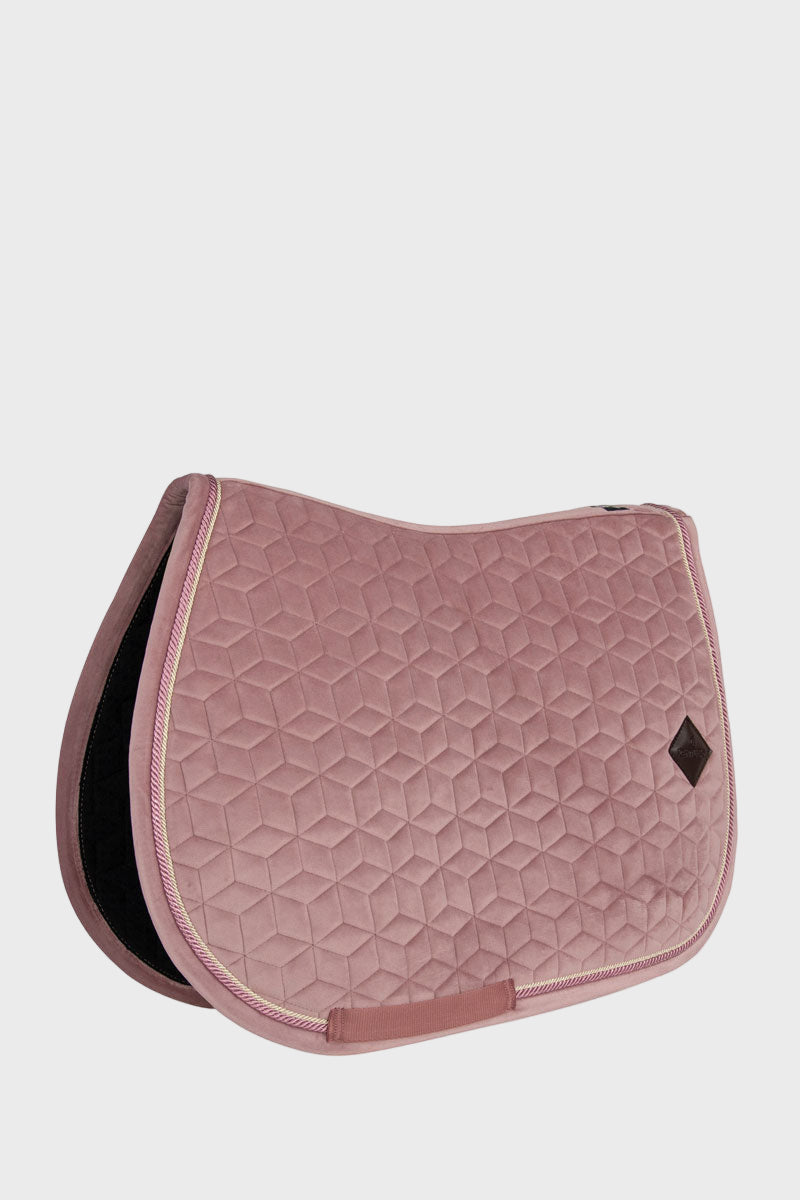 Kentucky Horsewear Velvet Jump Saddle Pad Pony Old Rose 
