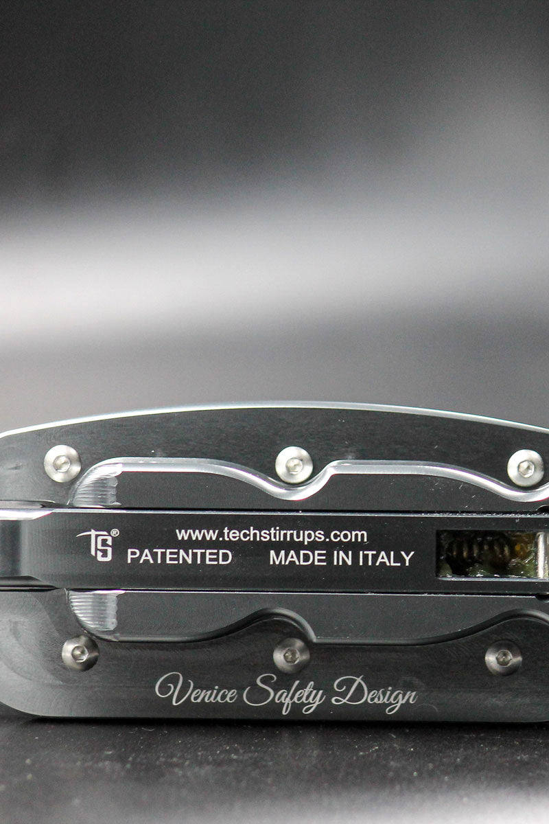 Tech Stirrups Venice Sloped Evo Swarovski Titanium 