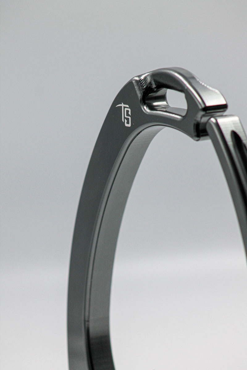 Tech Stirrups Venice Sloped Evo Swarovski Titanium 