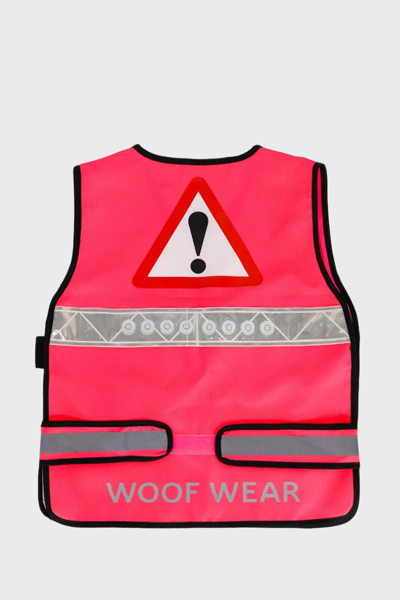 Woof Wear Hi Vis LED Riding Vest Hi Vis Pink