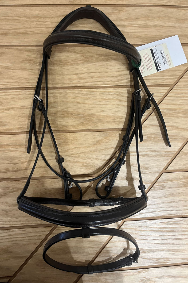 Jeffries Wembley Pro Snaffle with Flash Noseband Black