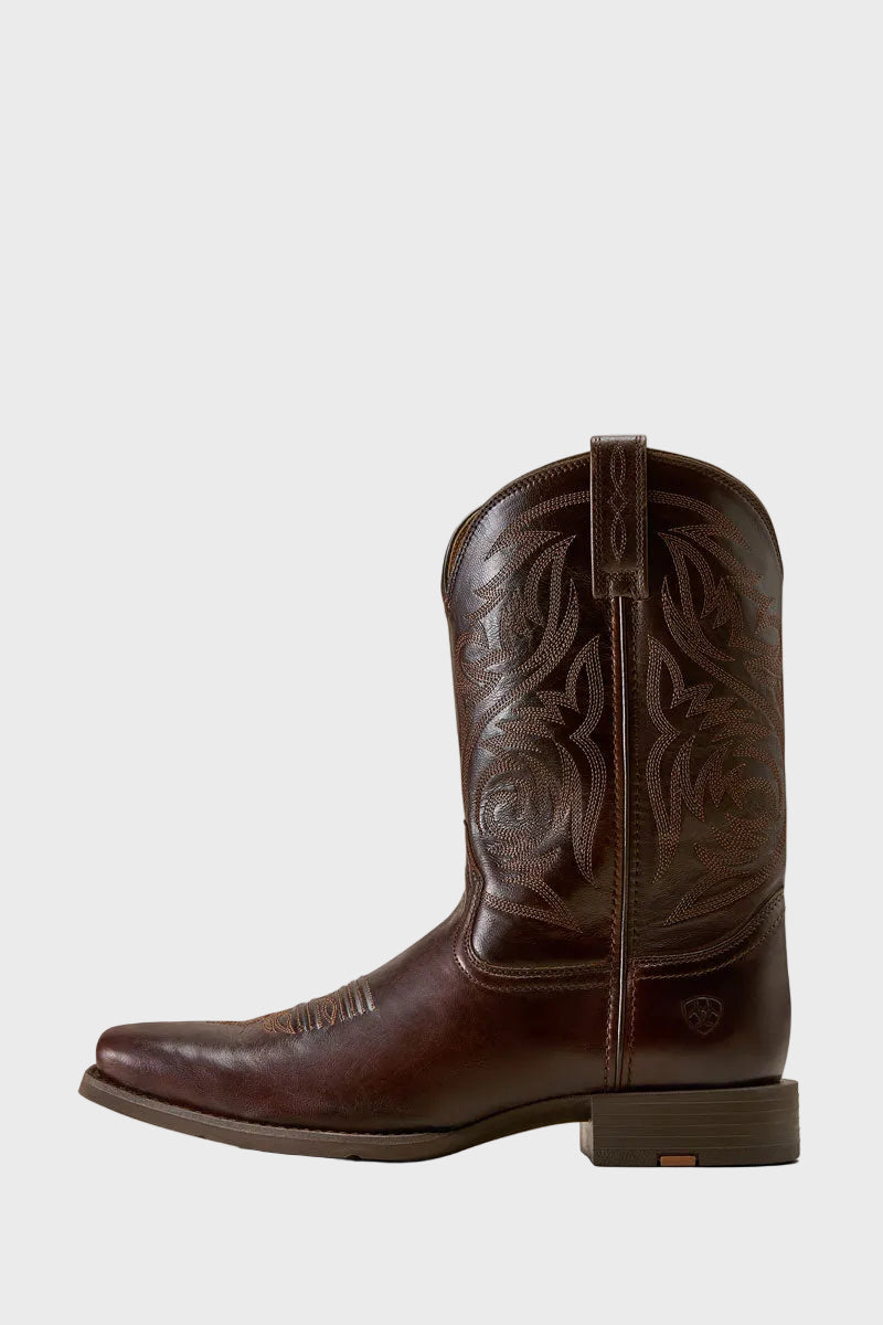 Ariat Men's Sport Herdsman Western Boot Burnished Chocolate 