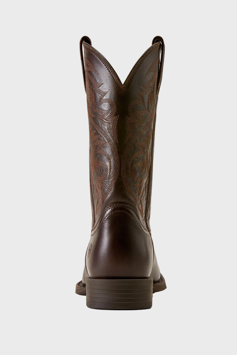 Ariat Men's Sport Herdsman Western Boot Burnished Chocolate 