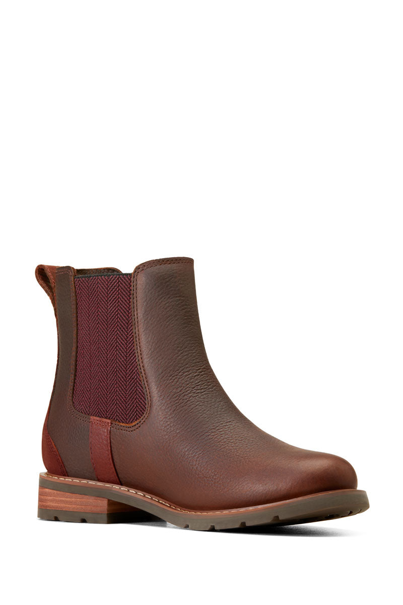 Ariat Women's Wexford Waterproof Chelsea Boot Dark Brown