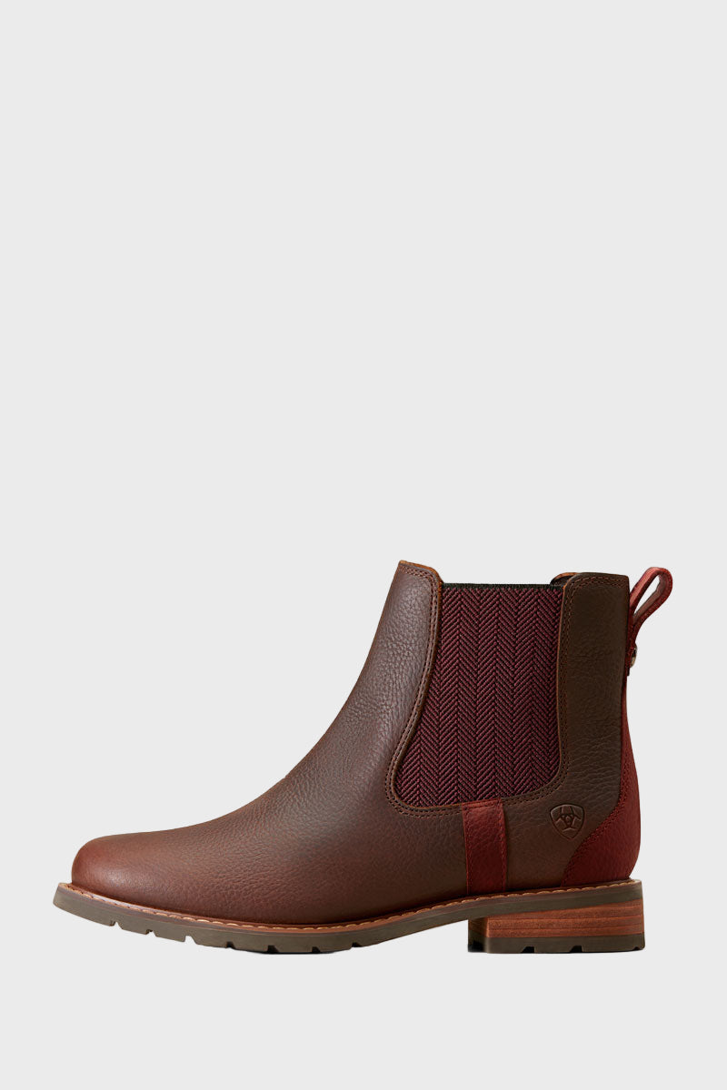 Ariat Women's Wexford Waterproof Chelsea Boot Dark Brown