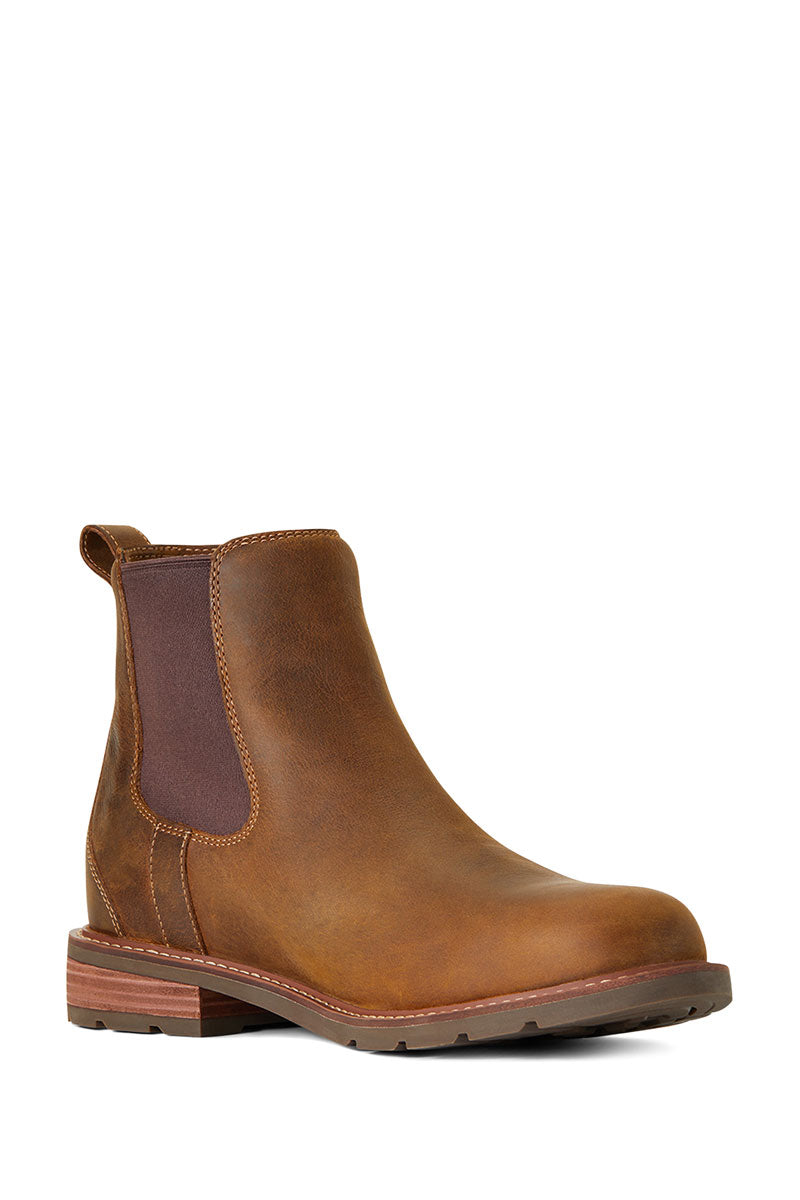 Ariat Men's Wexford Waterproof Chelsea Boot Weathered Brown