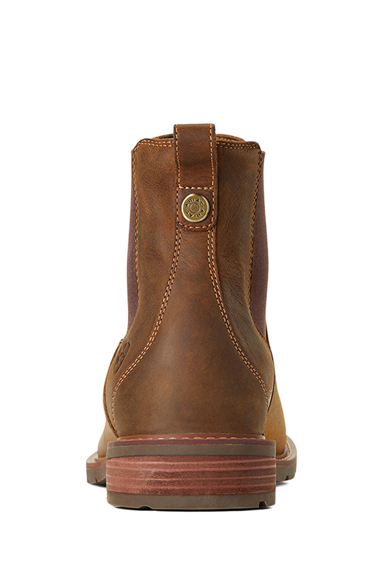 Ariat Men's Wexford Waterproof Chelsea Boot Weathered Brown