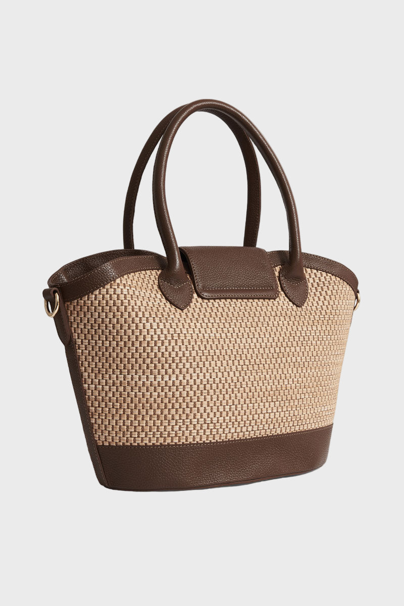 Fairfax & Favor Windsor Basket Bag Tan Leather