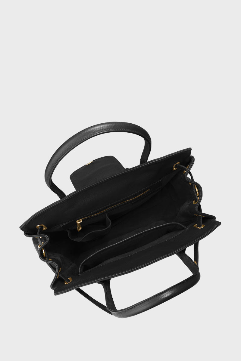 Fairfax & Favor Windsor Handbag Black Suede