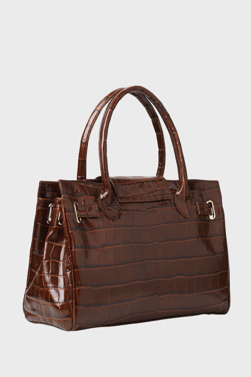Fairfax & Favor Windsor Handbag Conker Leather