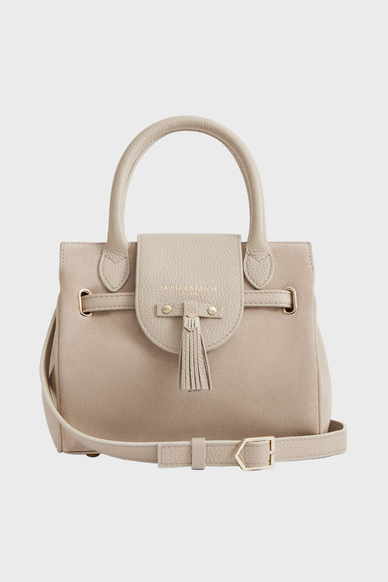 Fairfax & Favor Mini Windsor Handbag Stone Leather