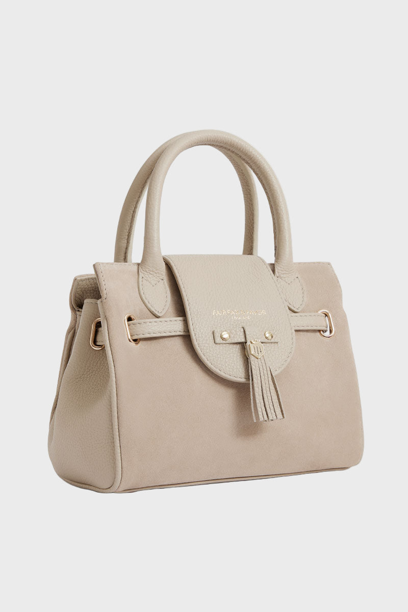Fairfax & Favor Mini Windsor Handbag Stone Leather