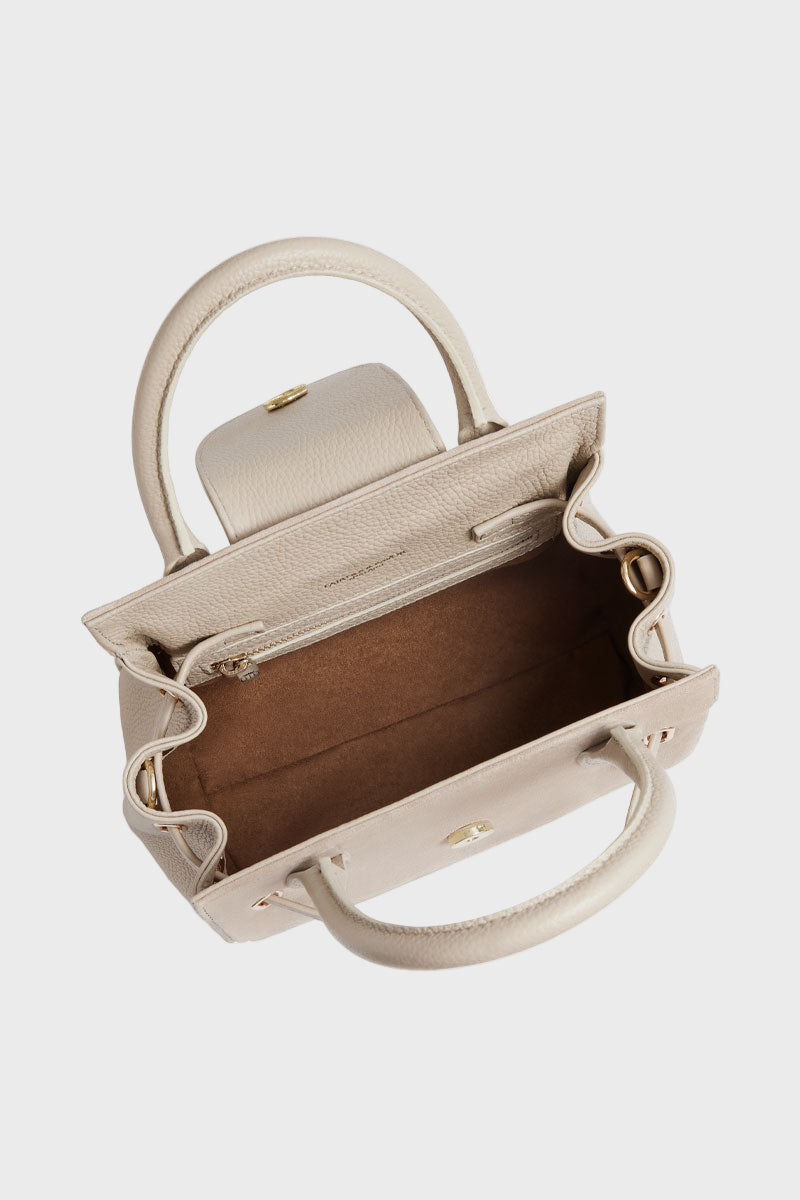 Fairfax & Favor Mini Windsor Handbag Stone Leather