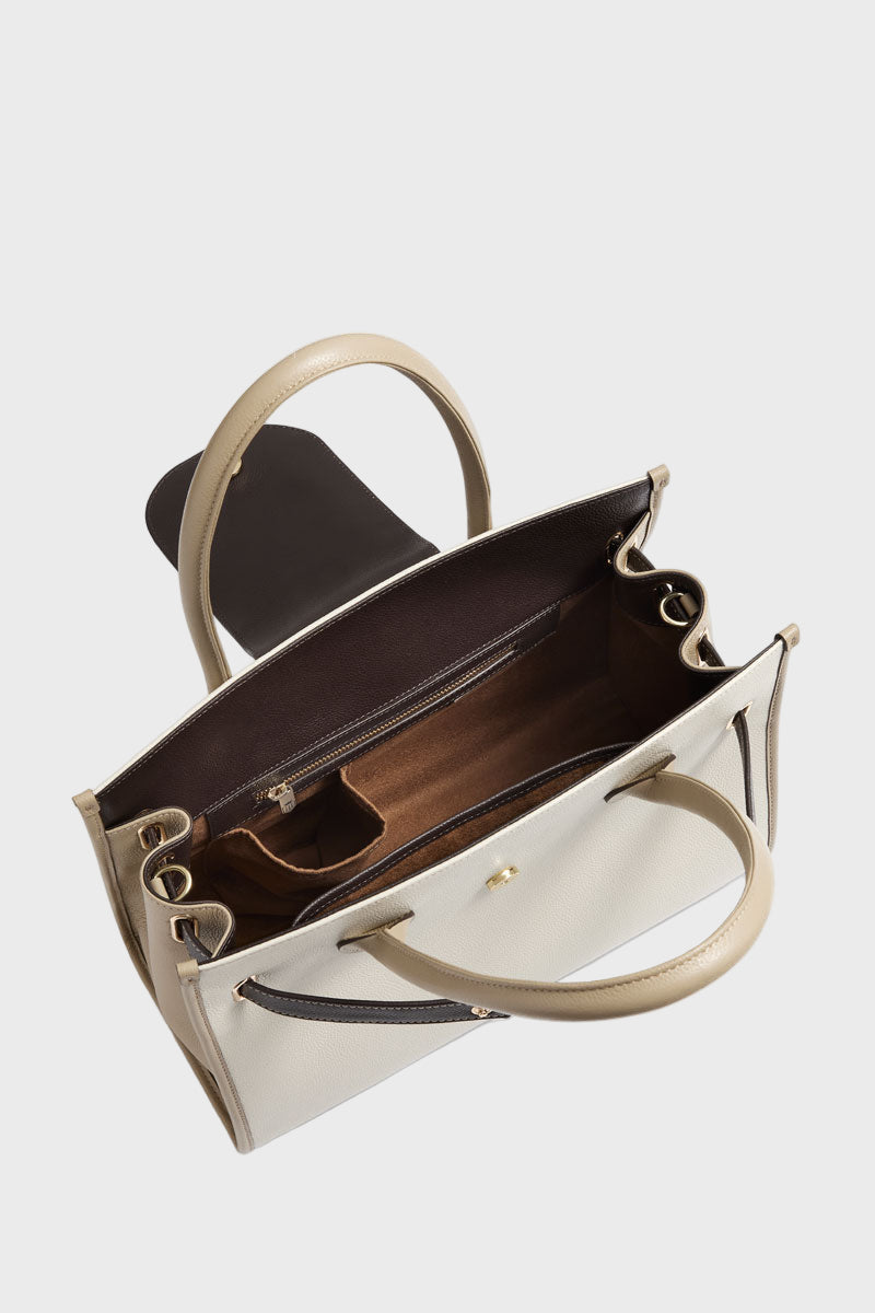 Fairfax & Favor Windsor Handbag Neutral Tri Colour