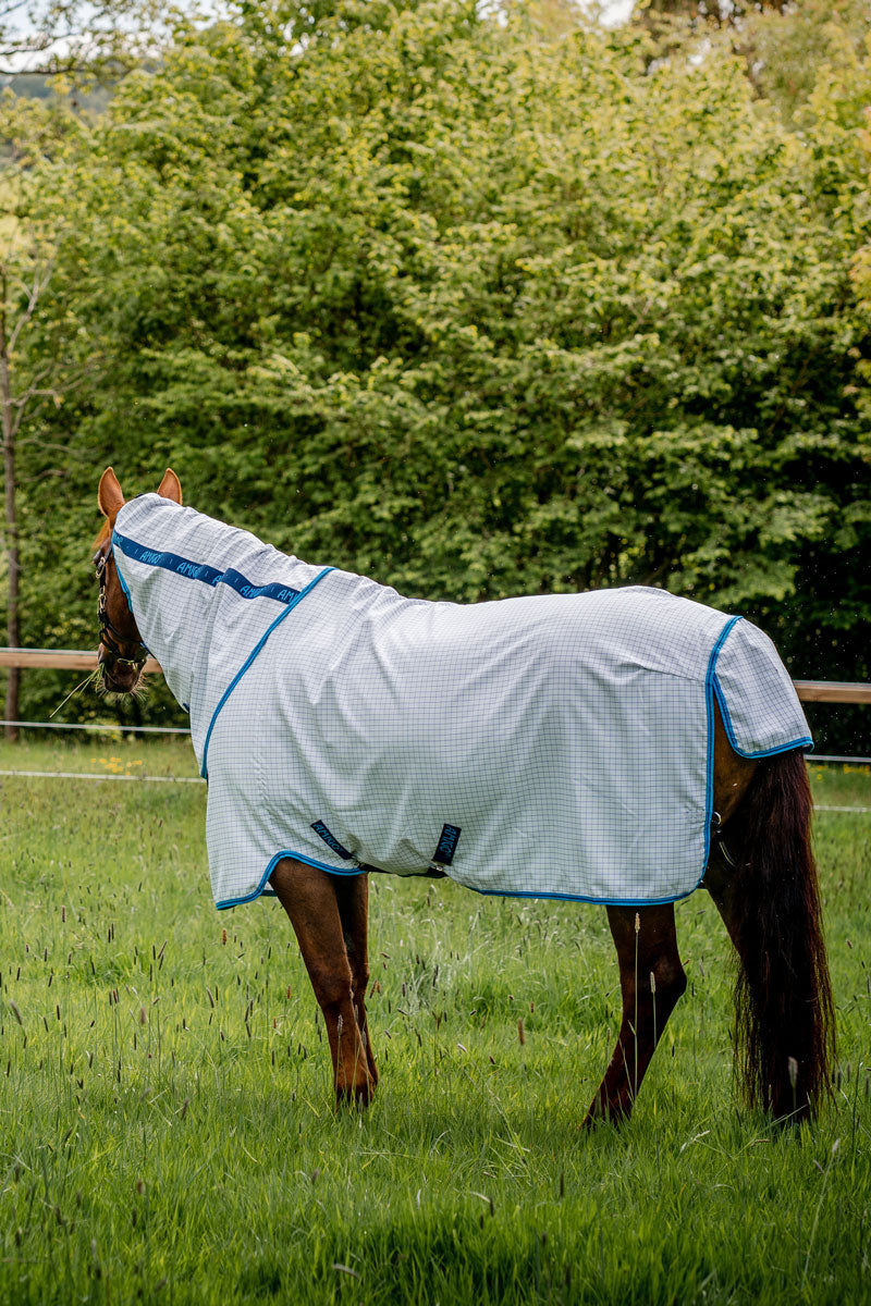 Amigo Aussie All-Rounder 0g Fly Rug Blue Check/Electric Blue & Navy