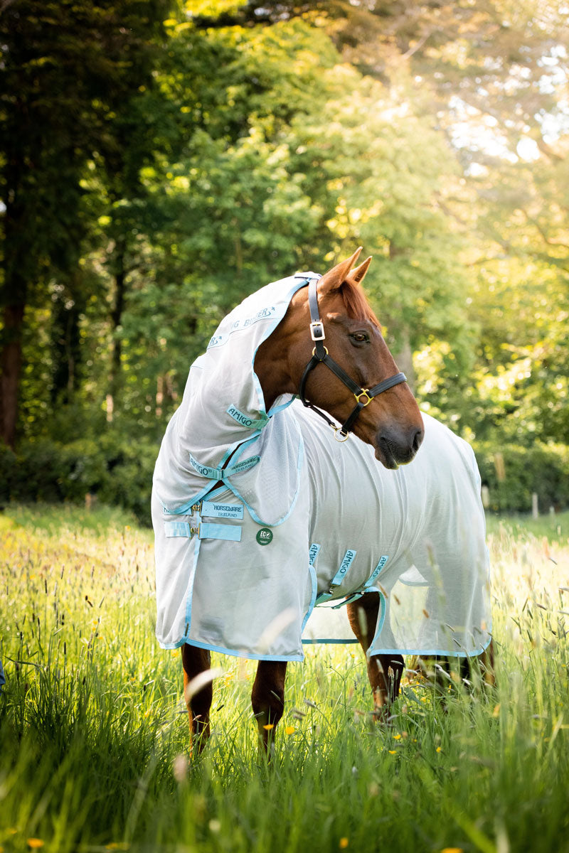 Amigo AmEco Bug Buster 0g Fly Rug Silver/Sky Blue