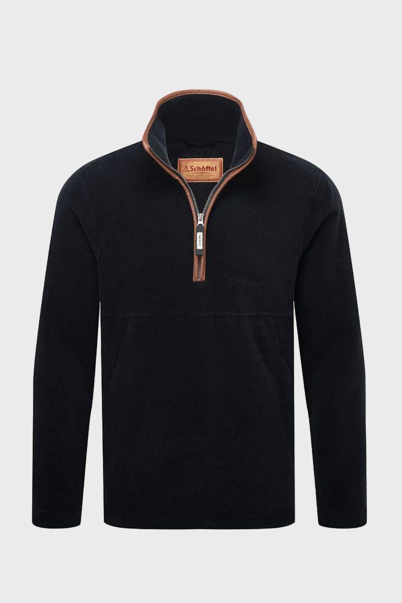 Schoffel Men's Berkeley Quarter Zip Fleece Gunmetal